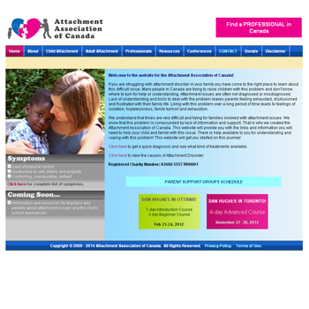 Website Design: Attachment Association of Canada